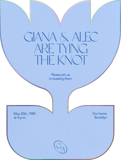 Tulip Cutout - Bridal Shower Invitation by Both