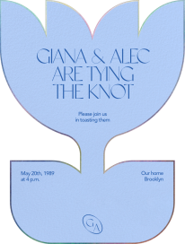 Tulip Cutout - Bridal Shower Invitation by Both