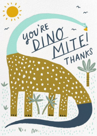 Dinos Might (Greeting) - Thank You Card by Hello!Lucky