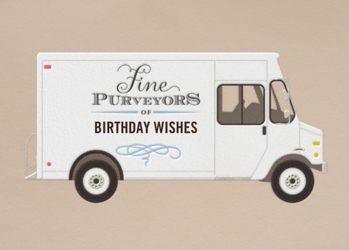 Delivery Truck - Greeting Card by Paperless Post