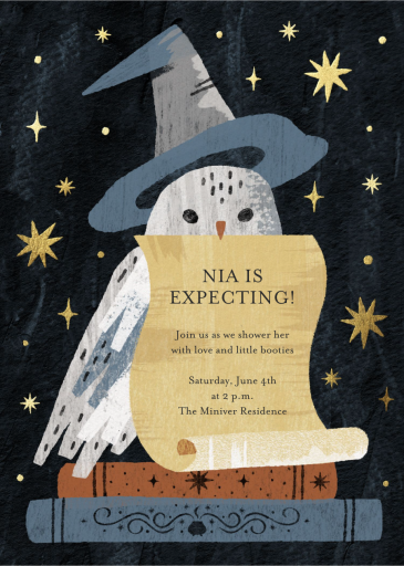 Magical Owl - Baby Shower Invitation by Paperless Post