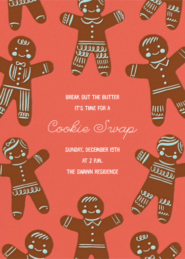 Gingerbread Fam (Invitation) by Hello!Lucky