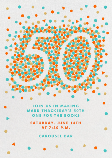 This Year is Shaping Up - 50th Birthday Invitation by Paperless Post
