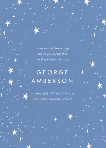 Stars Baby Shower - Baptism & Christening Invitation by Rifle Paper Co.