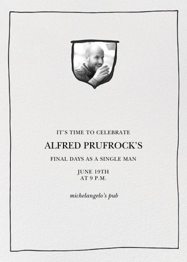 Mounted Photo - Bachelor Party Invitation by Linda and Harriett