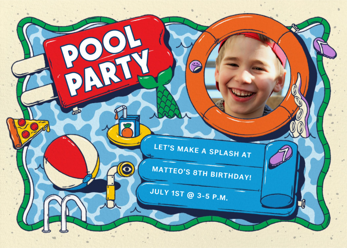 The Ultimate Pool Floats Photo - Birthday Invitation by Paperless Post