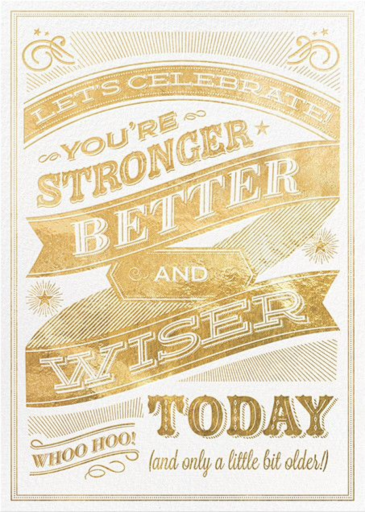 Stronger and Better - Birthday Card by Hello!Lucky