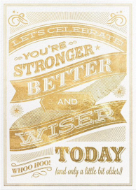 Stronger and Better - Birthday Card by Hello!Lucky
