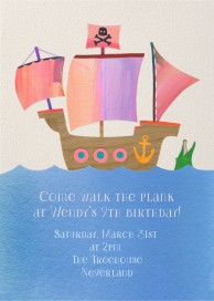 Kid's Ship - Birthday Invitation by Paperless Post