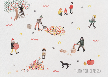 Fall (Sig Burwash) - Thank You Card by Red Cap Cards