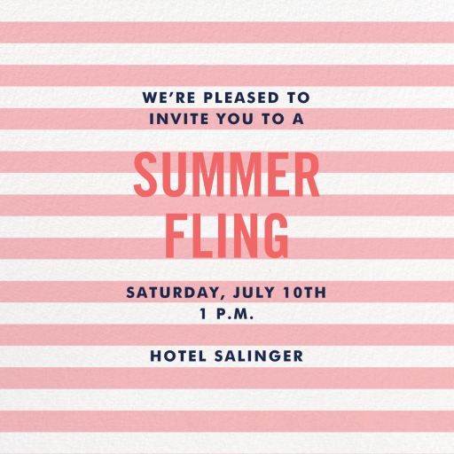 Beach Towel - Summer Party Invitation by kate spade new york