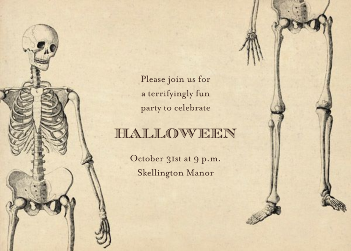 Skeleton - Invitation by John Derian