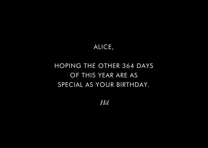 Vintage Blossoms Horizontal - Birthday Card by Rifle Paper Co. - Back