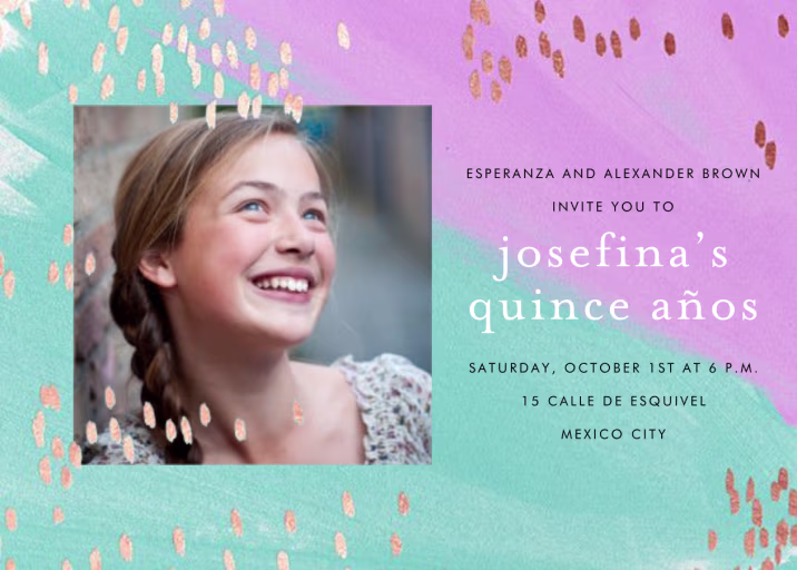 Dappled (Photo) - Quinceañera Invitation by Ashley G