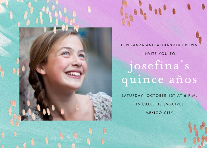 Dappled (Photo) - Quinceañera Invitation by Ashley G