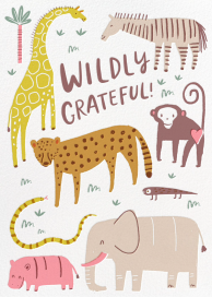 Thank Zoo - Thank You Card by Hello!Lucky