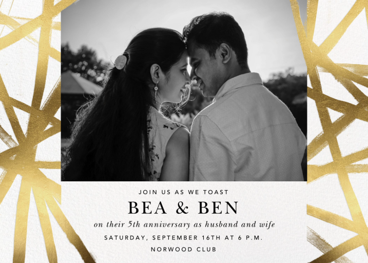 Channels Photo - Engagement Party Invitation by Kelly Wearstler