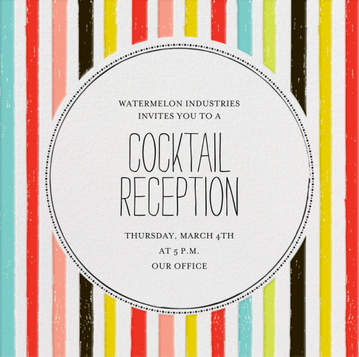 Watch My Swan Dive - Cocktail Party Invitation by Mr. Boddington's Studio