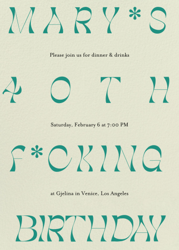 Asterisk - Invitation by Goods Gang