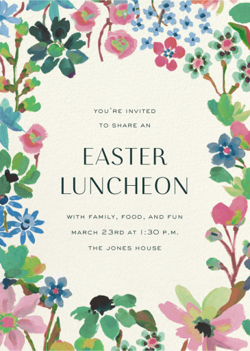 Showered in Florals - Easter Invitation by Liberty