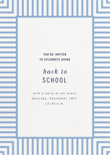 Seersucker Stripe - Get-Together Invitation by kate spade new york