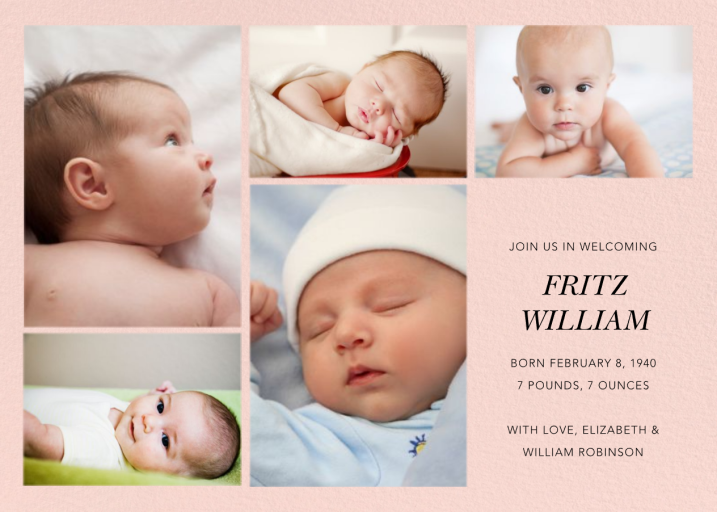 Cornerstone - Birth Announcement by Paperless Post