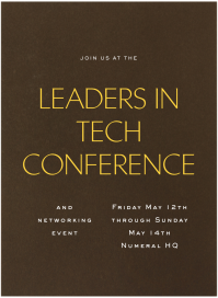 Valrhona - Conference Invitation by Paperless Post