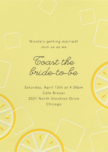 Lemonade - Bridal Shower Invitation by Paperless Post