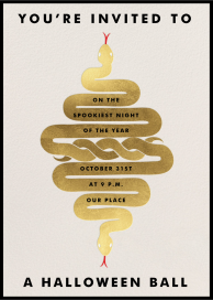 Serpentine - Halloween Invitation by Jonathan Adler
