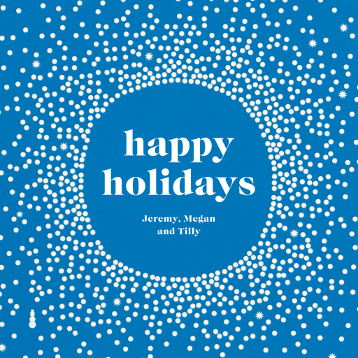 Radiating Dots (Square) - Holiday Card by Cheree Berry Paper & Design