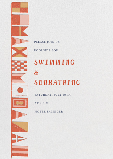 Prepare to Jibe - Summer Party Invitation by Mr. Boddington's Studio