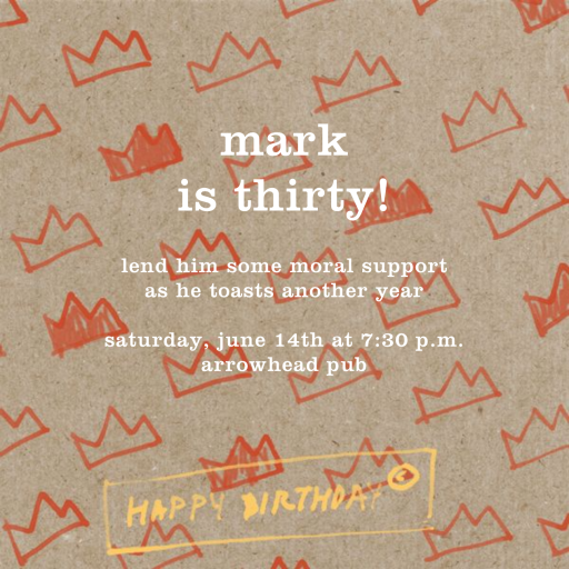 Paper Crowns - Birthday Invitation by Paperless Post
