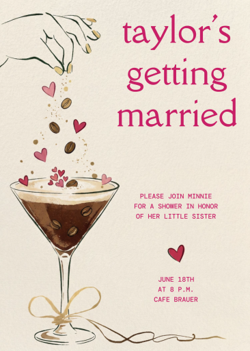 Clovers and Cocktails - Bridal Shower Invitation by Paperless Post