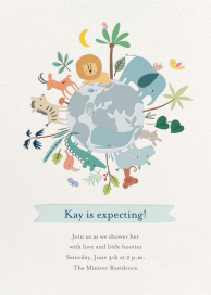 Small World - Baby Shower Invitation by Little Cube