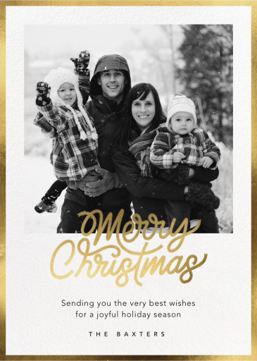 Shiny Border - Holiday Card by Paperless Post