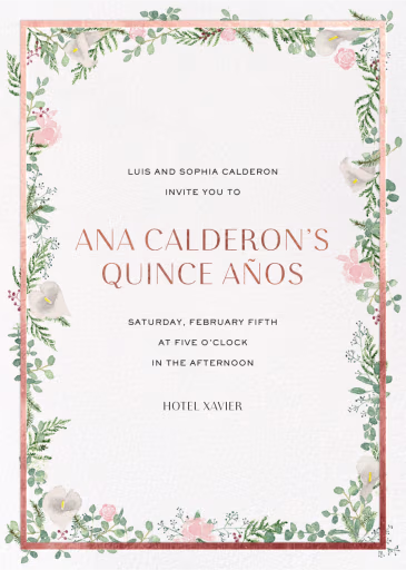 Lautaret (Invitation) - Quinceañera Invitation by Paperless Post