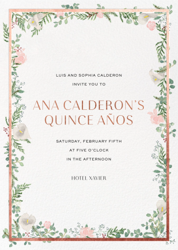 Lautaret (Invitation) - Quinceañera Invitation by Paperless Post