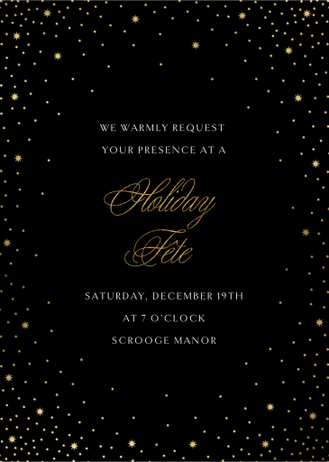 Modest Dazzle - Holiday Party Invitation by Paperless Post