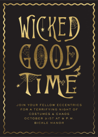 Wicked Gold - Invitation by Cheree Berry Paper & Design