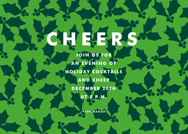 Holly Cheers by Linda and Harriett