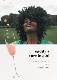 Champagne Flute (Photo) - Birthday Invitation by Paperless Post