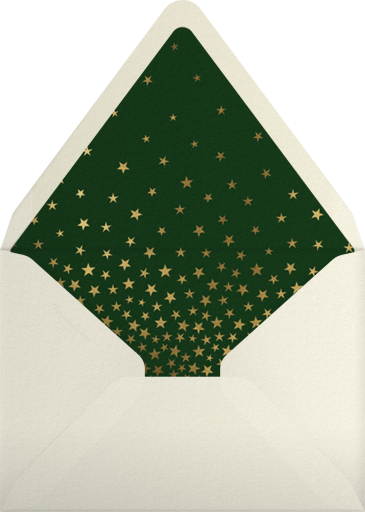 Starry Golden Tree - Paperless Post Envelope