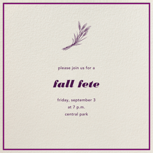 Cream Interior Border by Paperless Post