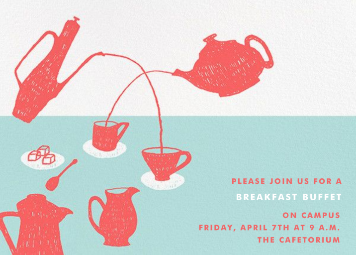 Pour Me A Cup - Breakfast/Lunch Invitation by Paperless Post