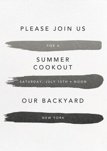 Gradient Brush Strokes - Party Invitation by Paperless Post