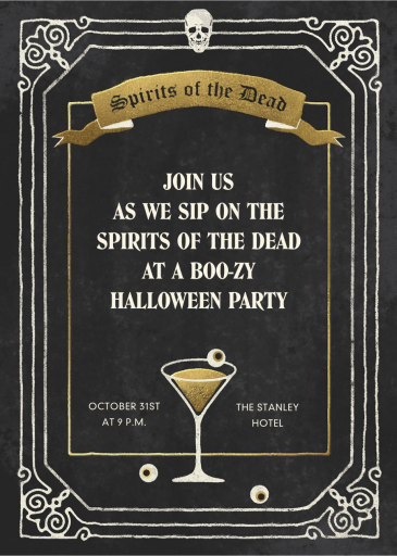 Quality Spirits - Halloween Invitation by Paperless Post