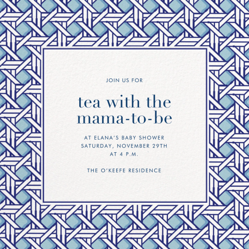 Woven - Baby Shower Invitation by Jonathan Adler