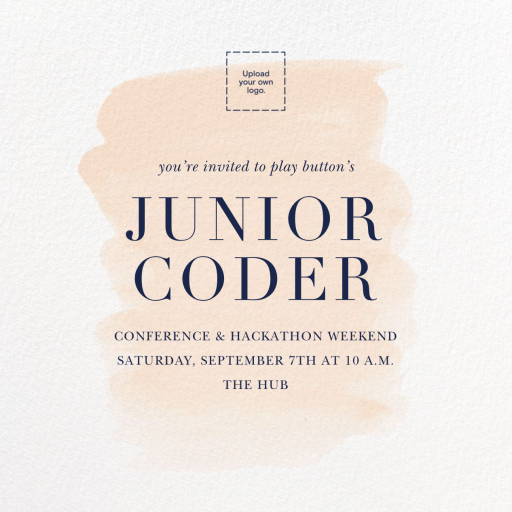 Basic Brushstroke - Networking Event Invitation by Sugar Paper