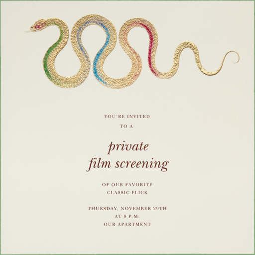 Hand Painted Snake by Bernard Maisner