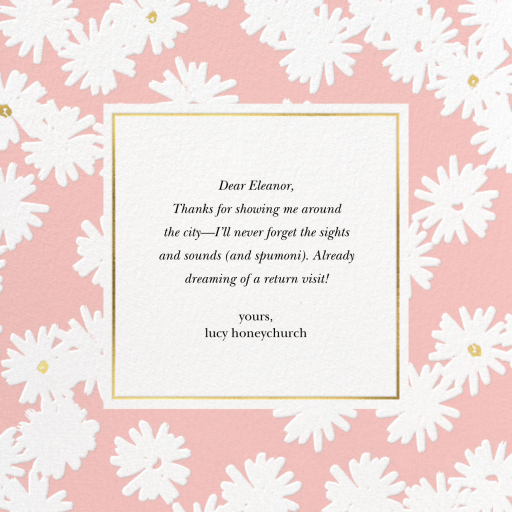 Embossed Daisies - Thank You Card by kate spade new york